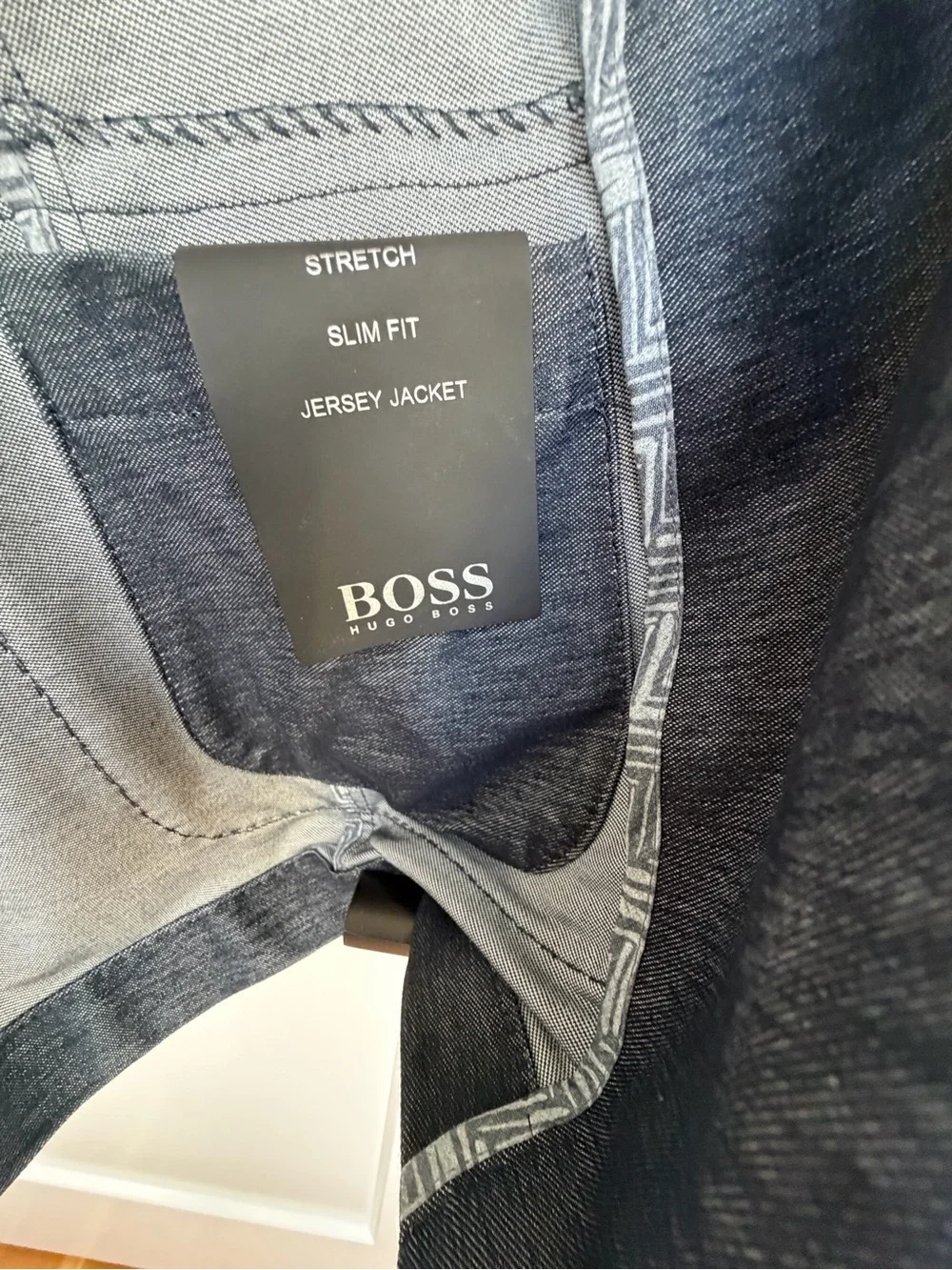 Hugo Boss Charcoal Knit Blazer